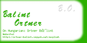 balint ortner business card